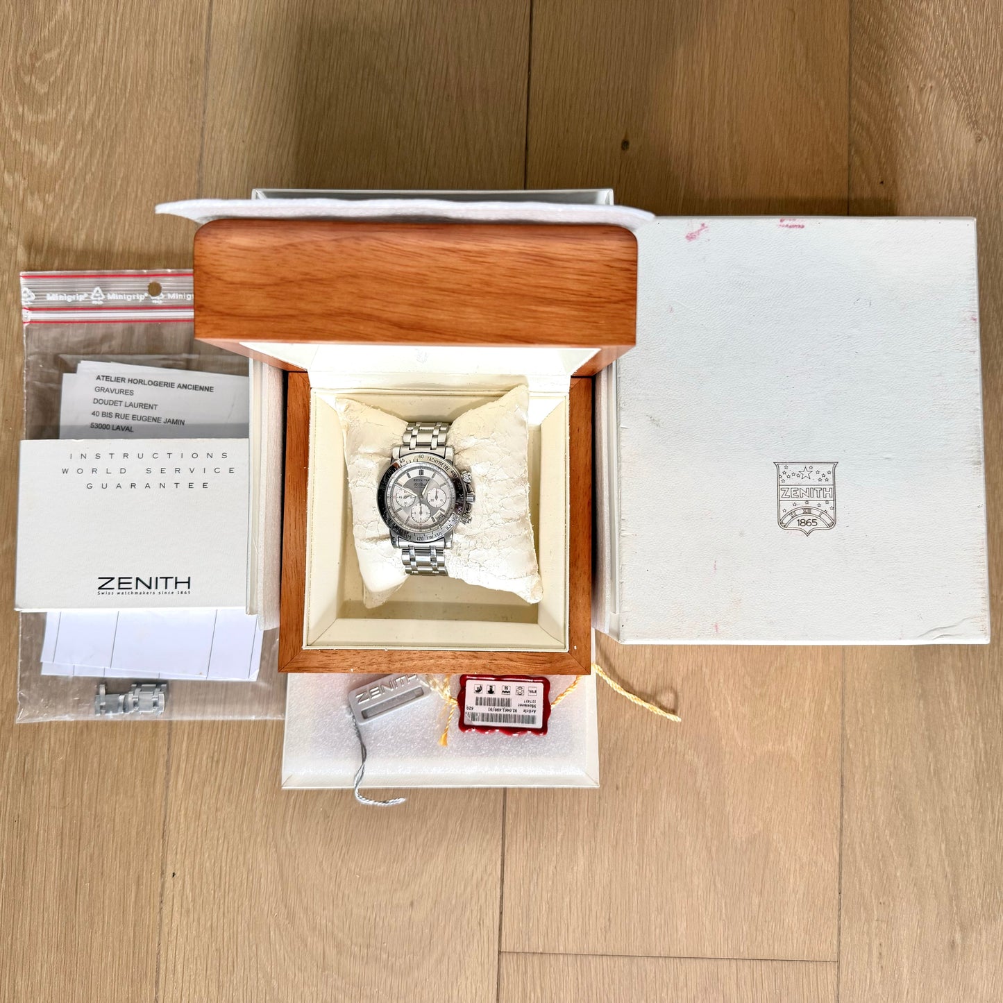 Zenith El Primero Rainbow Chronograph – Acier – Calibre 400Z – Année 2000 – Full Set