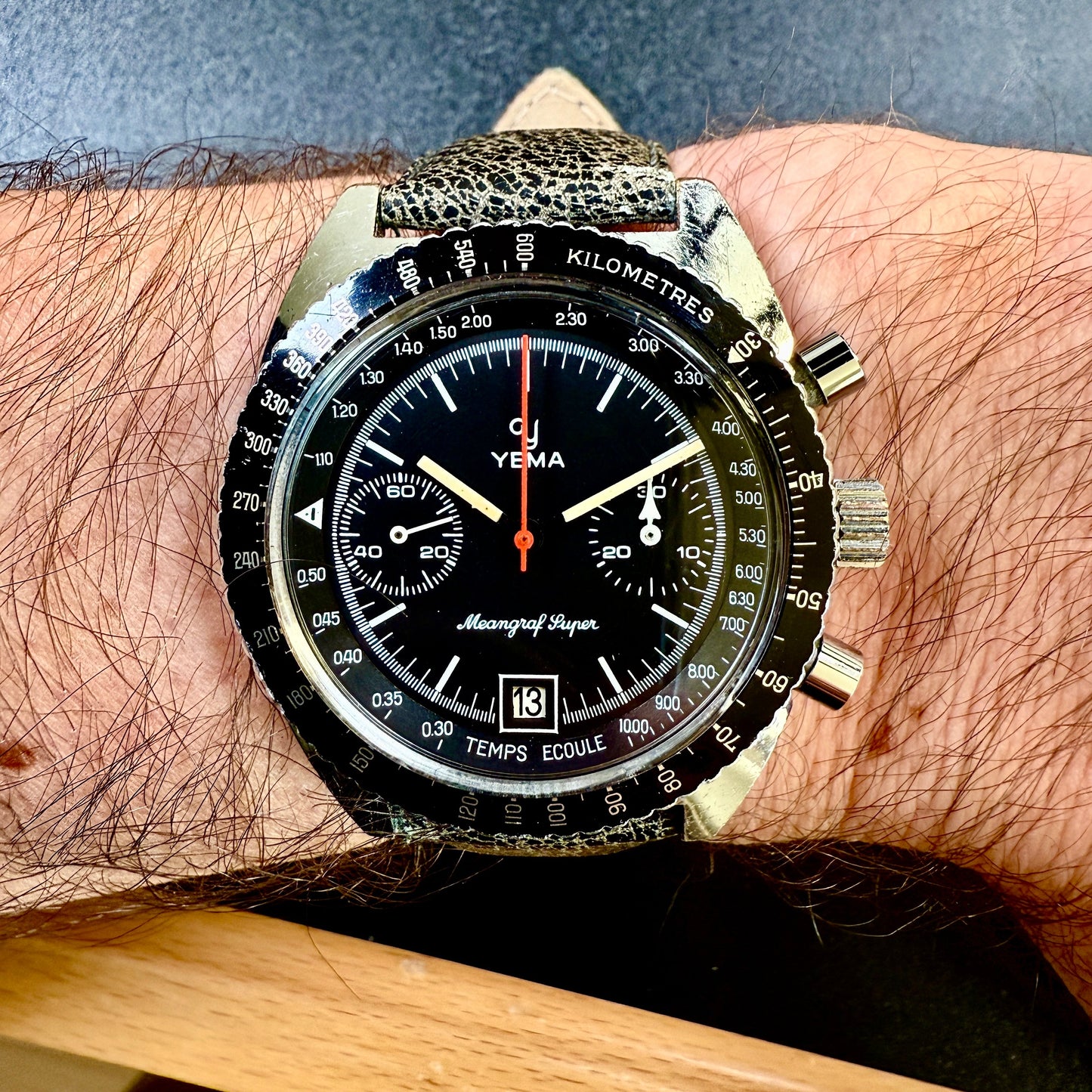 YEMA Meangraf Super – Chronographe Vintage – Mouvement Manuel Valjoux 7734