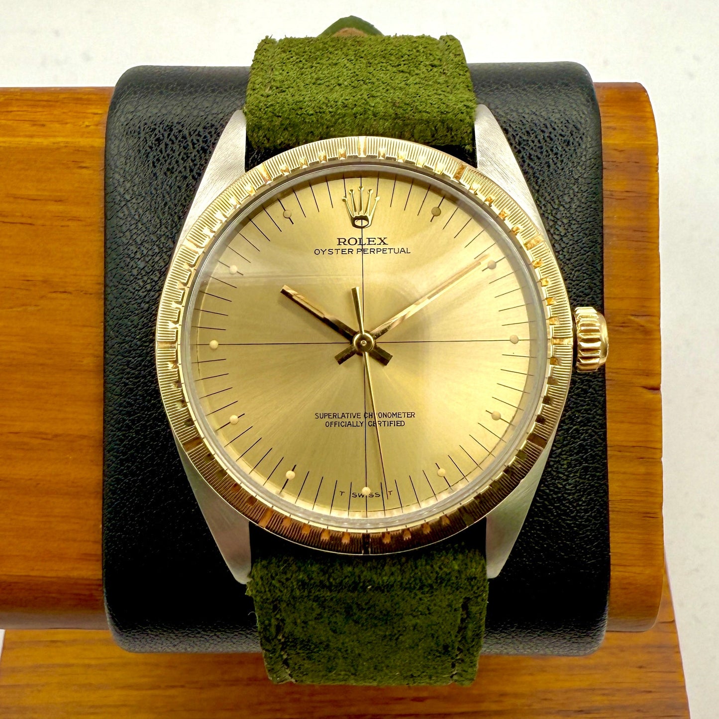 Rolex Oyster Perpetual 34 Zephyr Or/Acier 1038 RARE 1967