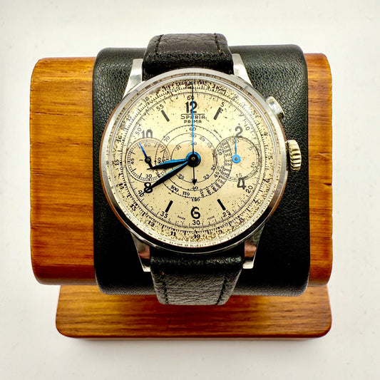 Sparta Prima Chronographe Monopoussoir – Calibre Landeron 13 – Années 1940 – Rare et Authentique