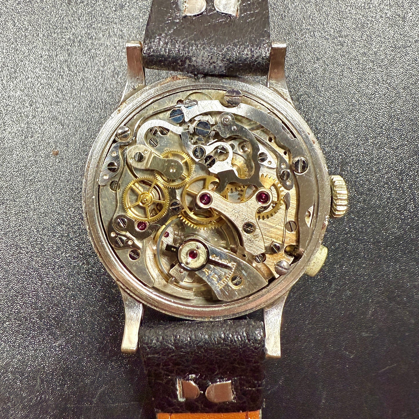 Sparta Prima Chronographe Monopoussoir – Calibre Landeron 13 – Années 1940 – Rare et Authentique