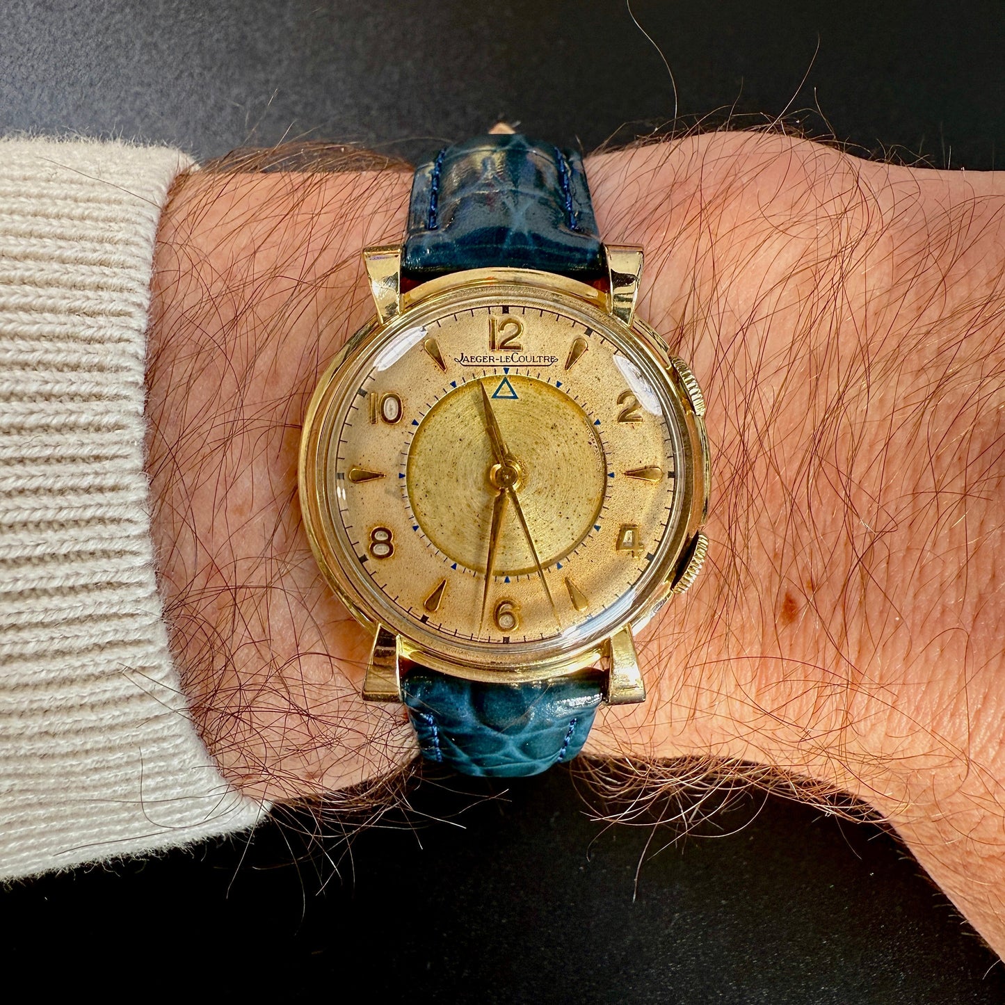 Jaeger-LeCoultre Memovox Alarm – Calibre 814 – Cadran plaqué or 10K – Vintage – Swiss Made